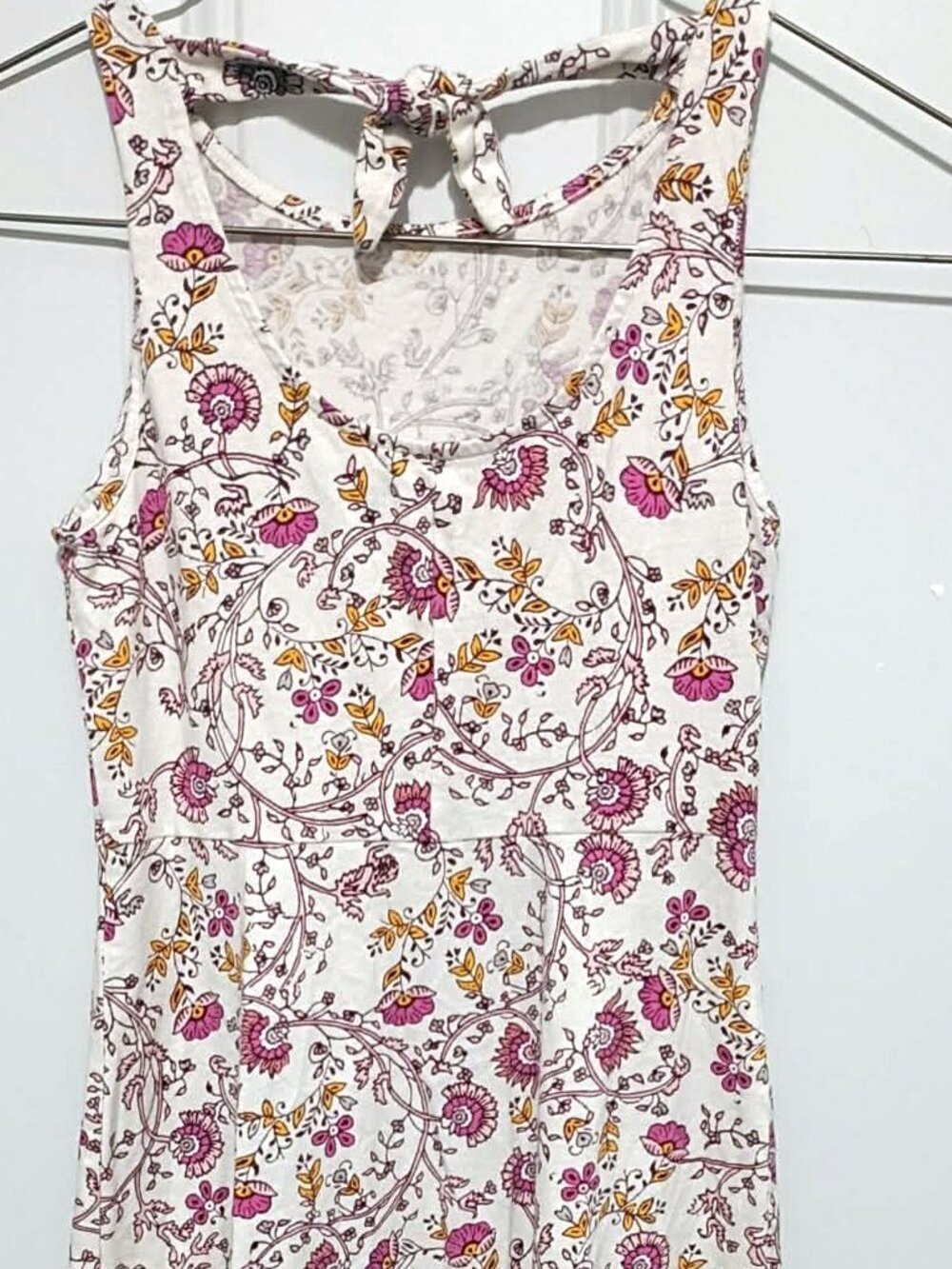 Old Navy Sun Dress, Girls Size 8, White with Paisley Print